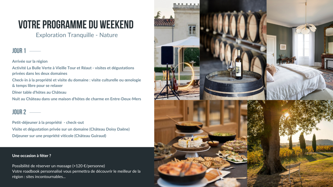 Évadez-vous le temps d'un weekend - 1