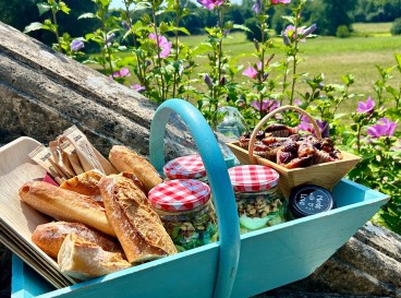 Lunch on the grass at Le Tuquet